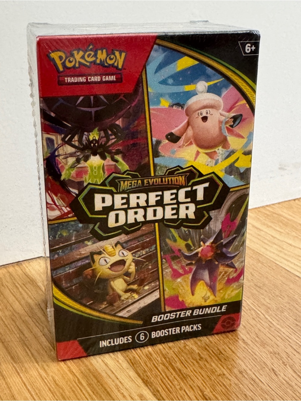 Pokémon TCG Mega Evolution Perfect Order Booster Bundle - Red/Black/Yellow